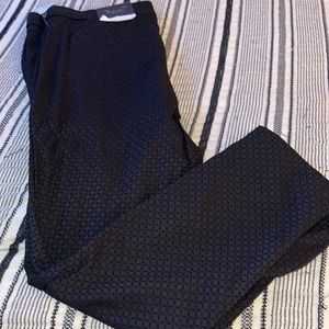 Never worn, new with tags black slacks with black print